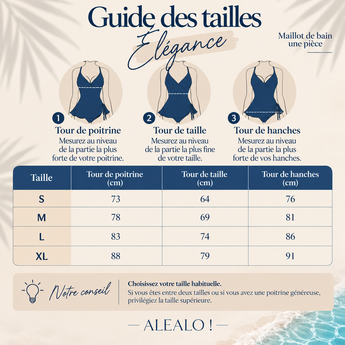 Elégance - Maillot de bain une pièce